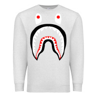 Oatmeal Heather bape shark [tb] Premium Sweatshirt - linhVisuals