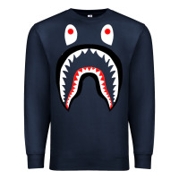Navy bape shark [tb] Premium Sweatshirt - linhVisuals