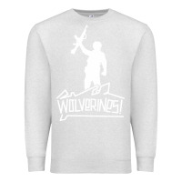 Oatmeal Heather Red Dawn Wolverines Premium Sweatshirt - linhVisuals
