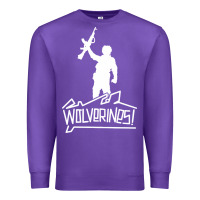 Purple Red Dawn Wolverines Premium Sweatshirt - linhVisuals