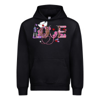 Black valentines day nurse love Urban Hoodie - RanaPortraitStore
