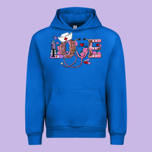 Valentines Day Nurse Love Urban Hoodie Designed By Ranaportraitstore