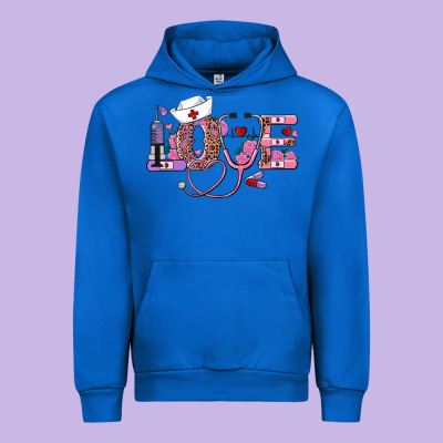 Valentines Day Nurse Love Urban Hoodie Designed By Ranaportraitstore