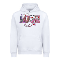 White valentines day nurse love Urban Hoodie - RanaPortraitStore