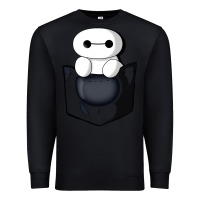 Black baymax in pocket Premium Sweatshirt - linhVisuals