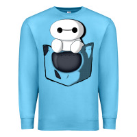 Ocean Blue baymax in pocket Premium Sweatshirt - linhVisuals