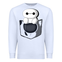 White baymax in pocket Premium Sweatshirt - linhVisuals