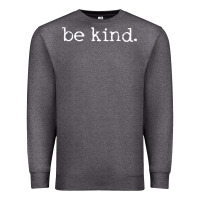 Charcoal Heather be kind. [tb] Premium Sweatshirt - linhVisuals