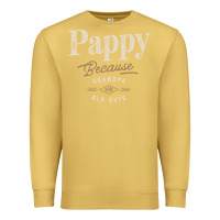 Antique Gold Mens Pappy Because Grandpa Is For Old Guys Funny Premium Sweatshirt - linhVisuals