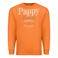 Carrot Mens Pappy Because Grandpa Is For Old Guys Funny Premium Sweatshirt - linhVisuals