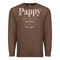 Chestnut Mens Pappy Because Grandpa Is For Old Guys Funny Premium Sweatshirt - linhVisuals
