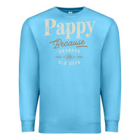 Ocean Blue Mens Pappy Because Grandpa Is For Old Guys Funny Premium Sweatshirt - linhVisuals
