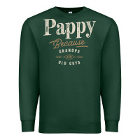Sports Green Mens Pappy Because Grandpa Is For Old Guys Funny Premium Sweatshirt - linhVisuals