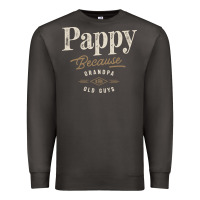 Smoke Mens Pappy Because Grandpa Is For Old Guys Funny Premium Sweatshirt - linhVisuals