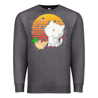 Charcoal Heather cat t  shirt ramen noodles kawaii cat t  shirt Premium Sweatshirt - linhVisuals