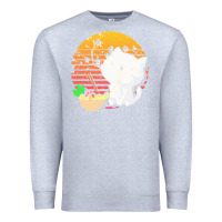 Heather Grey cat t  shirt ramen noodles kawaii cat t  shirt Premium Sweatshirt - linhVisuals