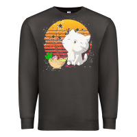 Smoke cat t  shirt ramen noodles kawaii cat t  shirt Premium Sweatshirt - linhVisuals