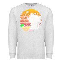 Oatmeal Heather cat t  shirt ramen noodles kawaii cat t  shirt Premium Sweatshirt - linhVisuals
