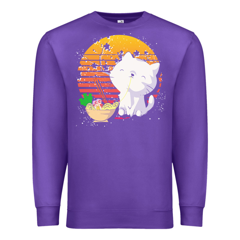 Cat T  Shirt Ramen Noodles Kawaii Cat T  Shirt Premium Sweatshirt by linhVisuals | Teevron