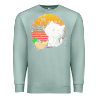 Seafoam cat t  shirt ramen noodles kawaii cat t  shirt Premium Sweatshirt - linhVisuals