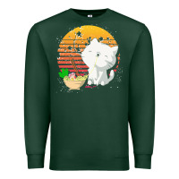 Sports Green cat t  shirt ramen noodles kawaii cat t  shirt Premium Sweatshirt - linhVisuals
