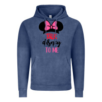 Vintage Denim Minnie Mouse Vintage Hoodie - CowhideDigitalArt