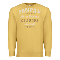Antique Gold Mens Pawpaw Like a Regular Grandpa Funny Fathers Day Premium Sweatshirt - linhVisuals