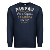 Navy Mens Pawpaw Like a Regular Grandpa Funny Fathers Day Premium Sweatshirt - linhVisuals