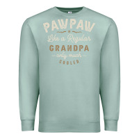 Seafoam Mens Pawpaw Like a Regular Grandpa Funny Fathers Day Premium Sweatshirt - linhVisuals