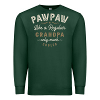 Sports Green Mens Pawpaw Like a Regular Grandpa Funny Fathers Day Premium Sweatshirt - linhVisuals