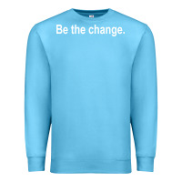 Ocean Blue be the change [tb] Premium Sweatshirt - linhVisuals
