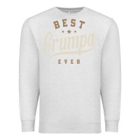 Oatmeal Heather Mens Best Grumpa Ever Funny Grandpa Premium Sweatshirt - linhVisuals