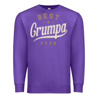 Purple Mens Best Grumpa Ever Funny Grandpa Premium Sweatshirt - linhVisuals