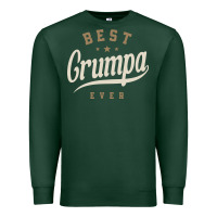 Sports Green Mens Best Grumpa Ever Funny Grandpa Premium Sweatshirt - linhVisuals