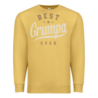 Antique Gold Mens Best Grumpa Ever Funny Grandpa Premium Sweatshirt - linhVisuals