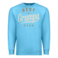 Ocean Blue Mens Best Grumpa Ever Funny Grandpa Premium Sweatshirt - linhVisuals