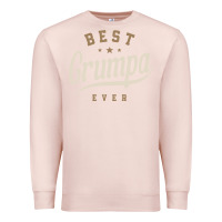 Pale Pink Mens Best Grumpa Ever Funny Grandpa Premium Sweatshirt - linhVisuals