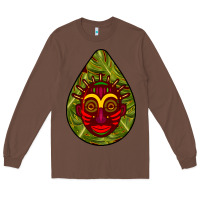 Chestnut african masks teardrop  7 Long Sleeve Tee - BundleAndBundleShop