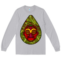 Moon Dust african masks teardrop  7 Long Sleeve Tee - BundleAndBundleShop