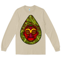 Mushroom african masks teardrop  7 Long Sleeve Tee - BundleAndBundleShop
