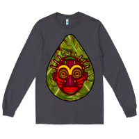 Smoke african masks teardrop  7 Long Sleeve Tee - BundleAndBundleShop