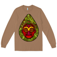 Toasted Coconut african masks teardrop  7 Long Sleeve Tee - BundleAndBundleShop