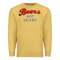 Antique Gold beers not tears Premium Sweatshirt - linhVisuals