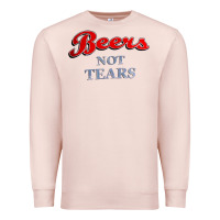 Pale Pink beers not tears Premium Sweatshirt - linhVisuals