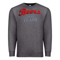 Charcoal Heather beers not tears Premium Sweatshirt - linhVisuals