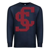 Navy santa clara br Premium Sweatshirt - linhVisuals