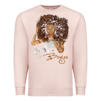 Pale Pink black and boujee [tb] Premium Sweatshirt - linhVisuals