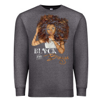 Charcoal Heather black and boujee [tb] Premium Sweatshirt - linhVisuals
