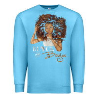 Ocean Blue black and boujee [tb] Premium Sweatshirt - linhVisuals