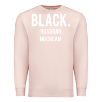 Pale Pink black no sugar no cream 02 [tb] Premium Sweatshirt - linhVisuals